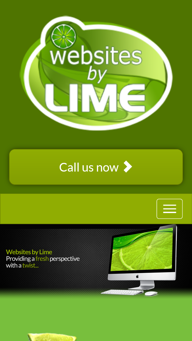 Screenshot of website - websites-by-lime